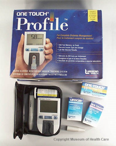 weigeren Raap bladeren op logica One Touch Profile System [blood glucose meter] • Museum of Health Care at  Kingston